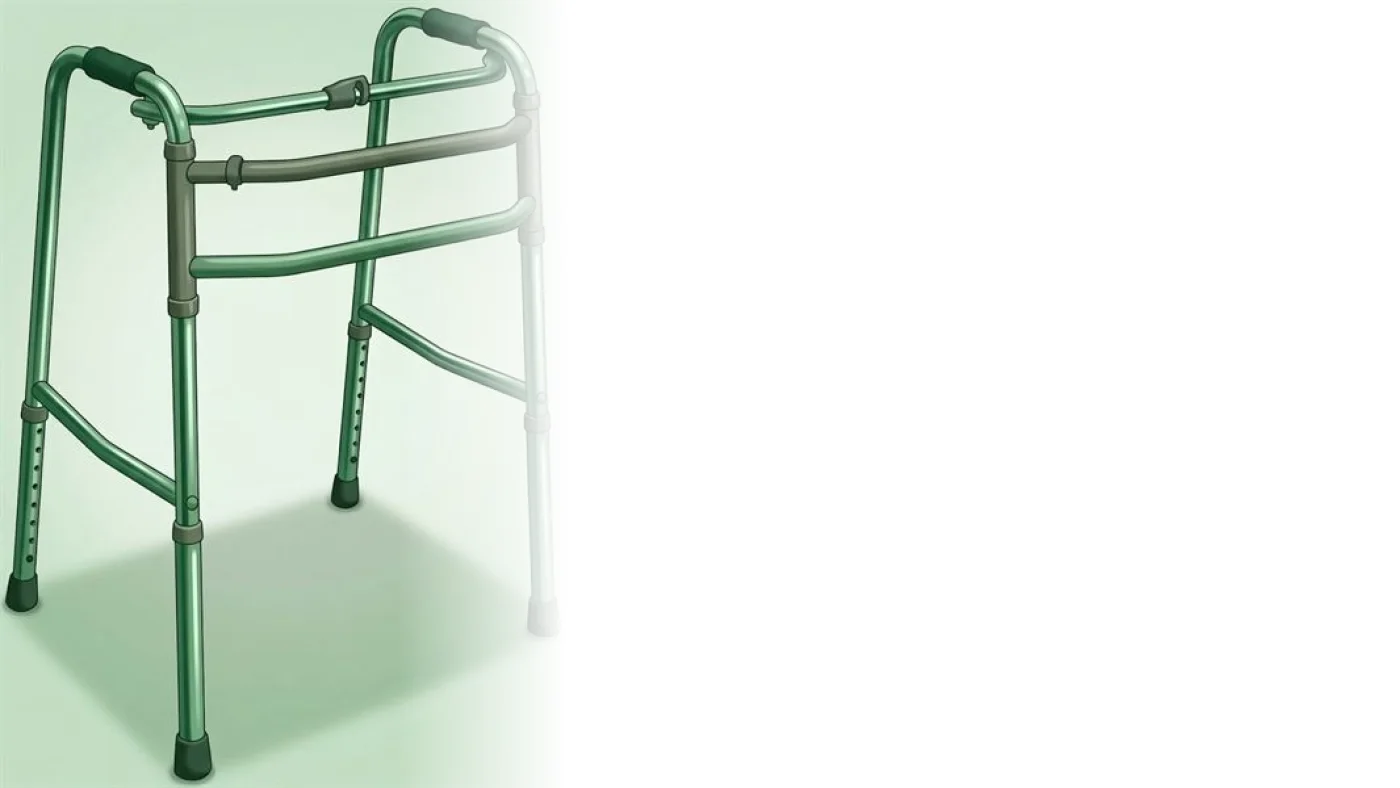 Andador fixo com 4 pés de borracha