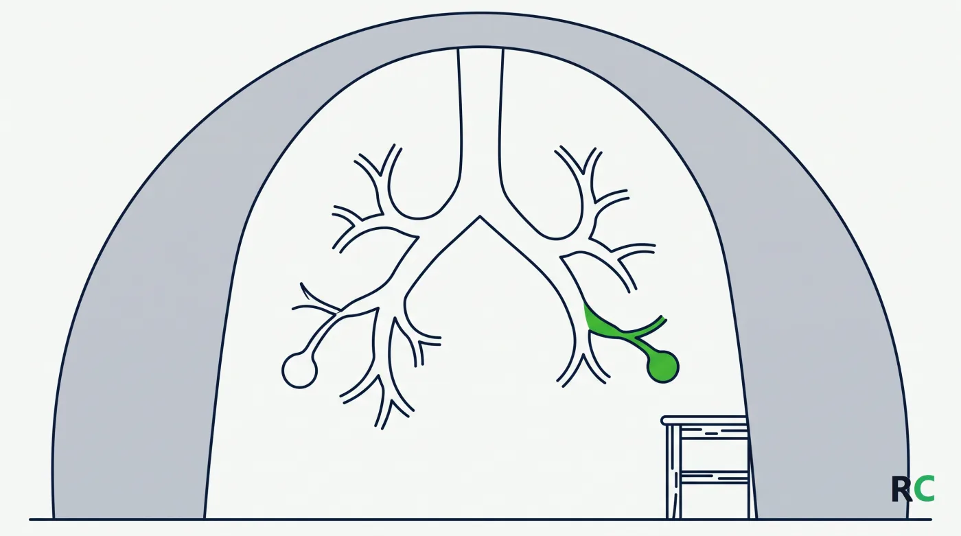 Ilustração de um arco com formas ramificadas ao centro