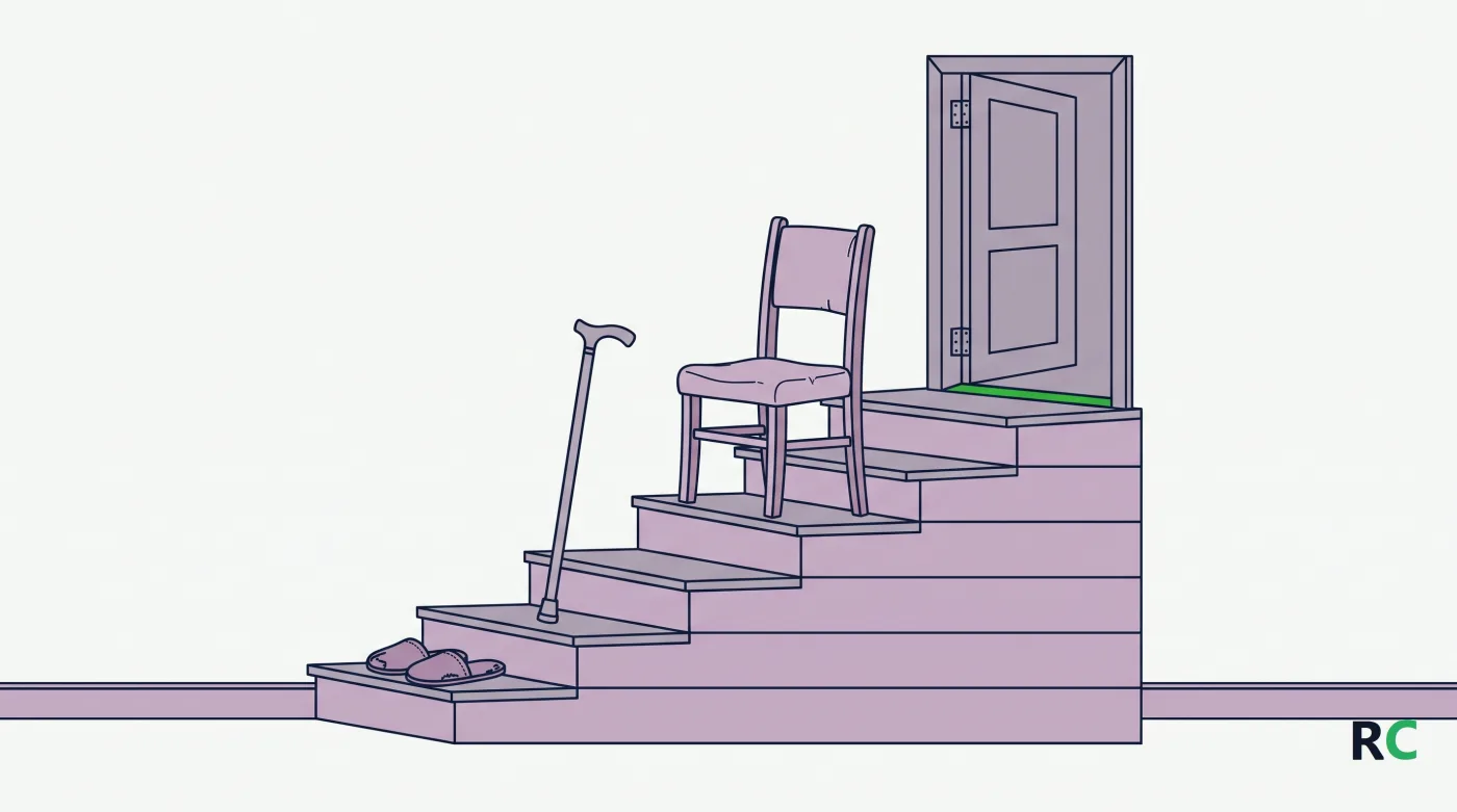 Ilustra&ccedil;&atilde;o de blocos em degraus com um objeto no topo